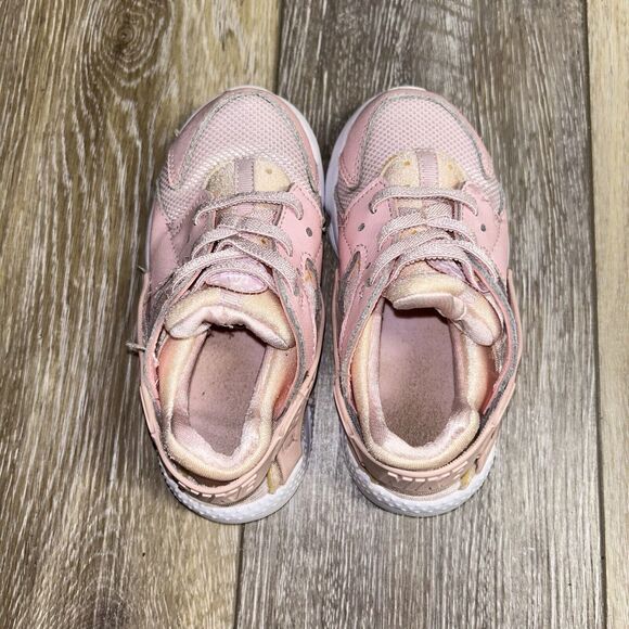 Nike Huarache Run Toddler Youth US Size 10C Prism Pink 859592-600 Sneaker Shoes - Picture 8 of 11